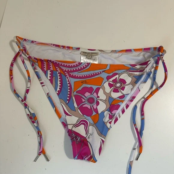 Emilio Pucci Vibrant Pink and Orange Bikini Women’s Size 44 - Picture 7 of 11